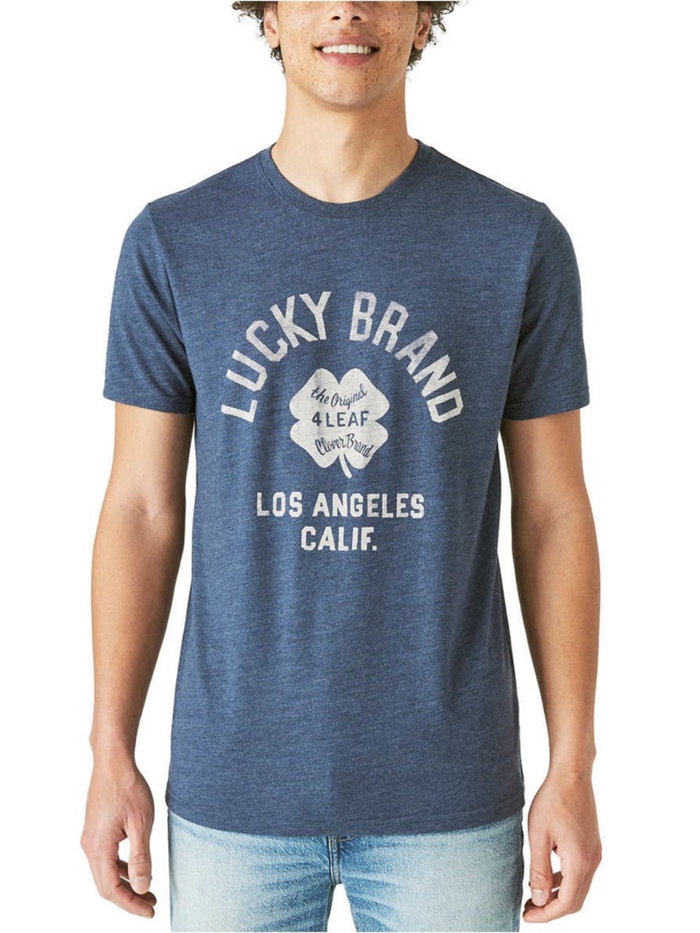 Lucky Brand Men’s Navy Blue Los Angeles Graphic Tee